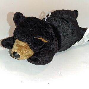 CUTE Mini Black Bear Bean Bag Plushie NWT